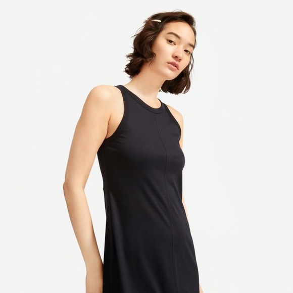 Everlane The Luxe Cotton Midi Tank Dress - Picture 2 of 8